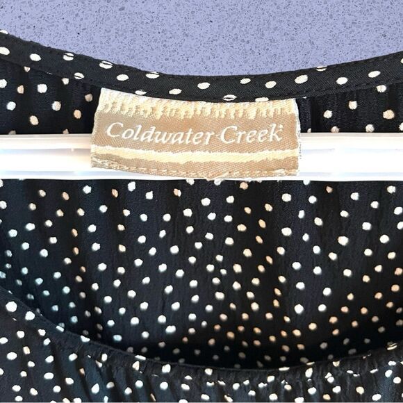 Vintage 90s midi black polkadot dress - Picture 6 of 8